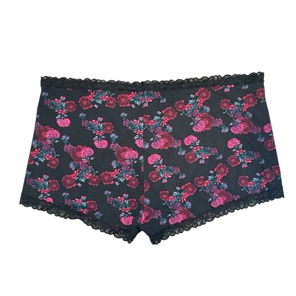 Natori Women's Pure Luxe Boyshorts Black Charm Print XXL New with Tags - Picture 2 of 4